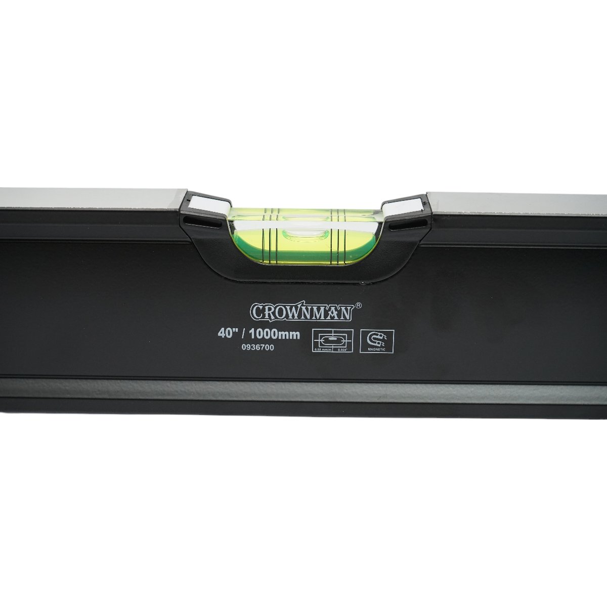 Nivela aluminiu magnetica 1000mm, 3 bule de nivel, 2 manere Crownman